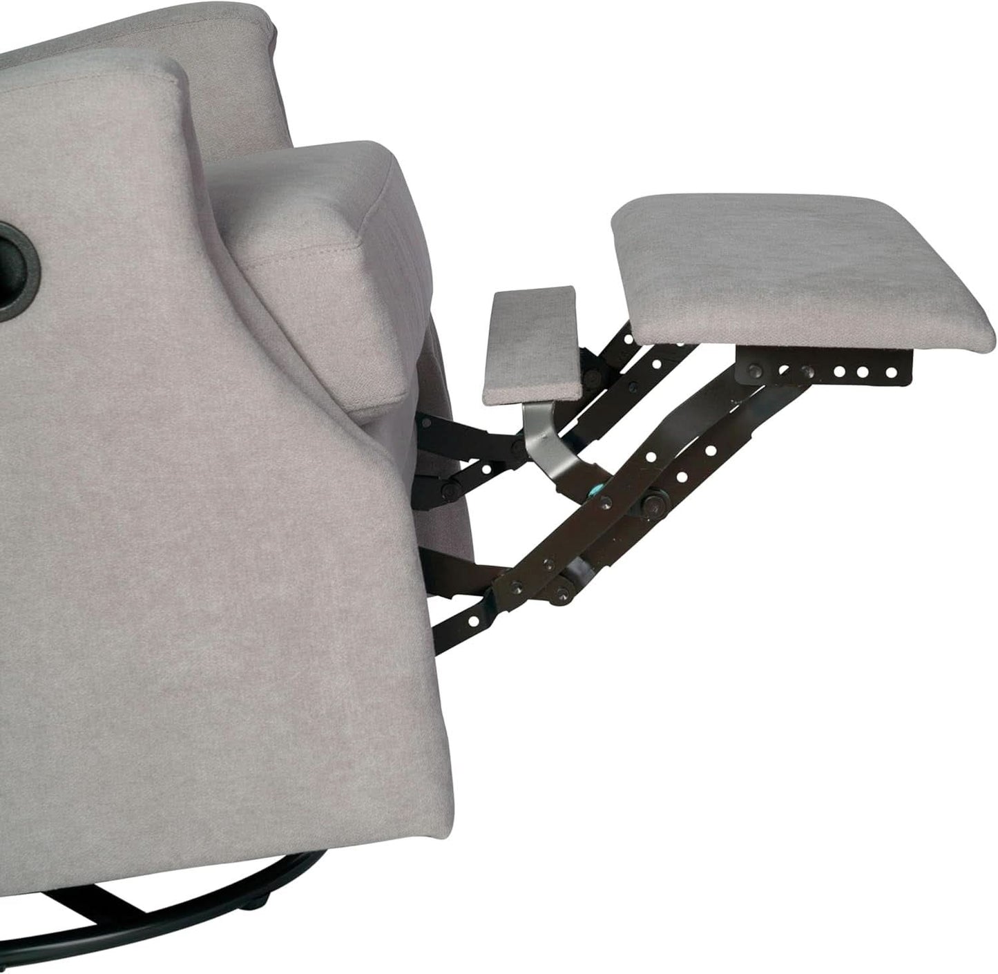 Omma Swivel Glider Rocking Recliner 360 Degree Swivel Light Gray