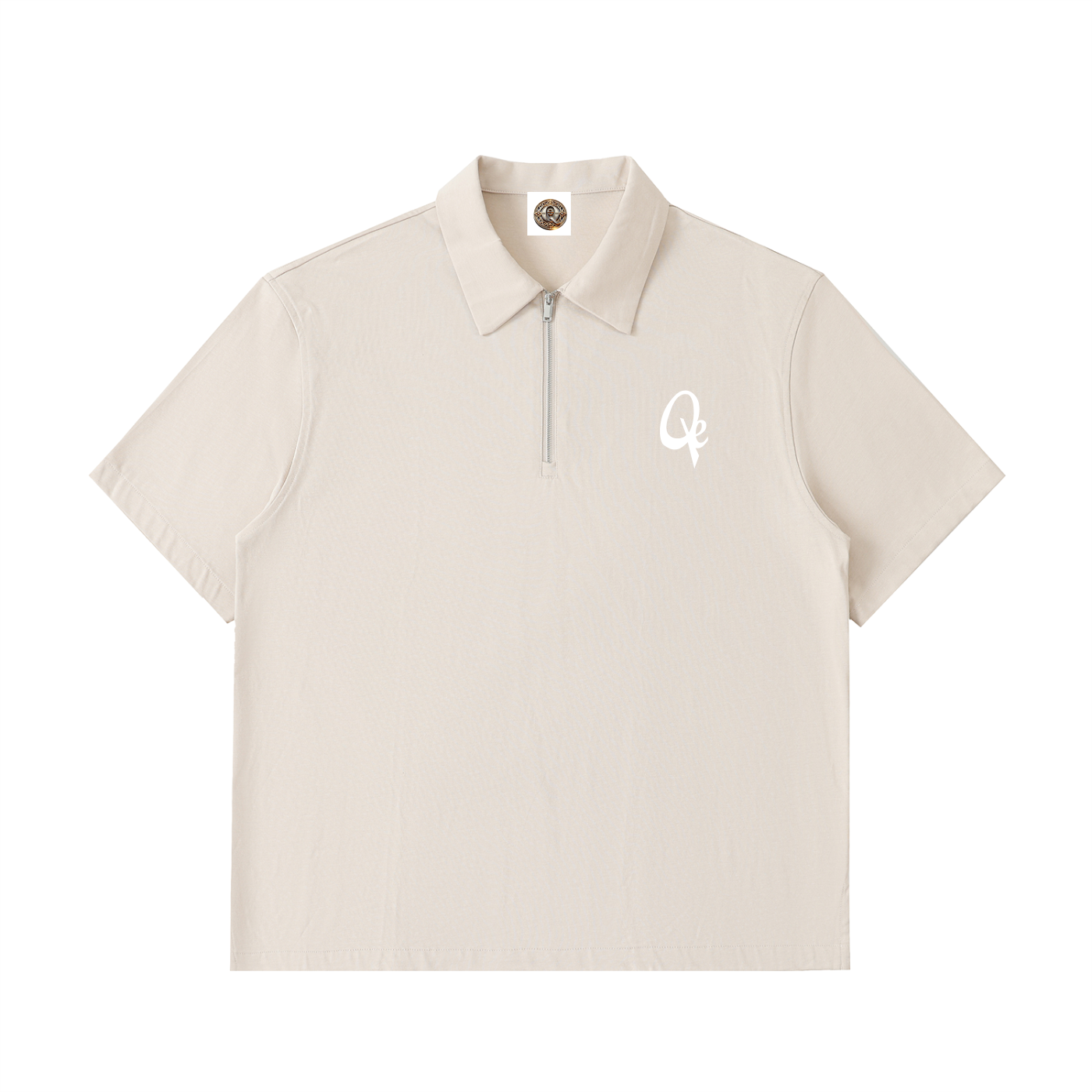 QE Half-Zip Cotton Polo Shirt