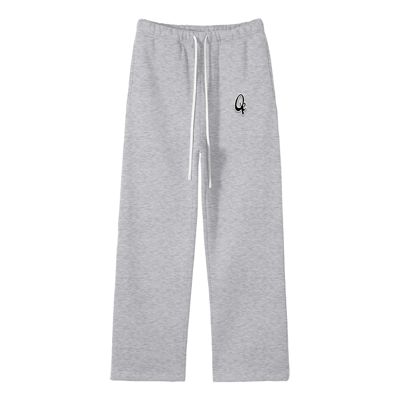 QE Unisex Solid Color Fleece Straight Leg Pants
