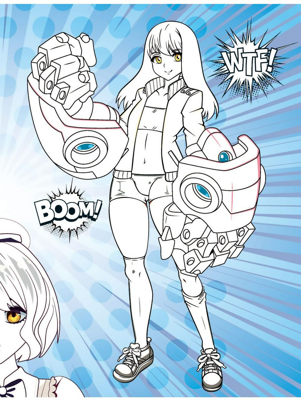 Dreamland Publications Colour Your Own Manga Book 3 With Free Manga Colouring Poster For Kids