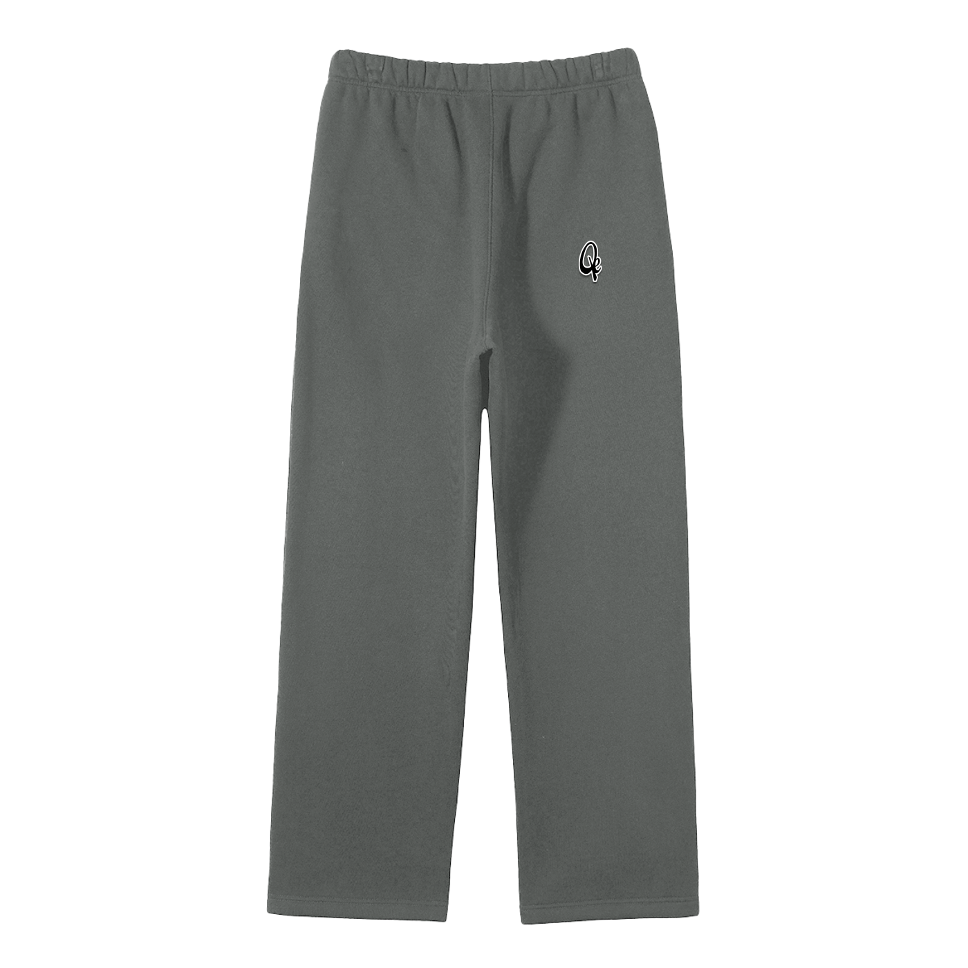 QE Unisex Solid Color Fleece Straight Leg Pants