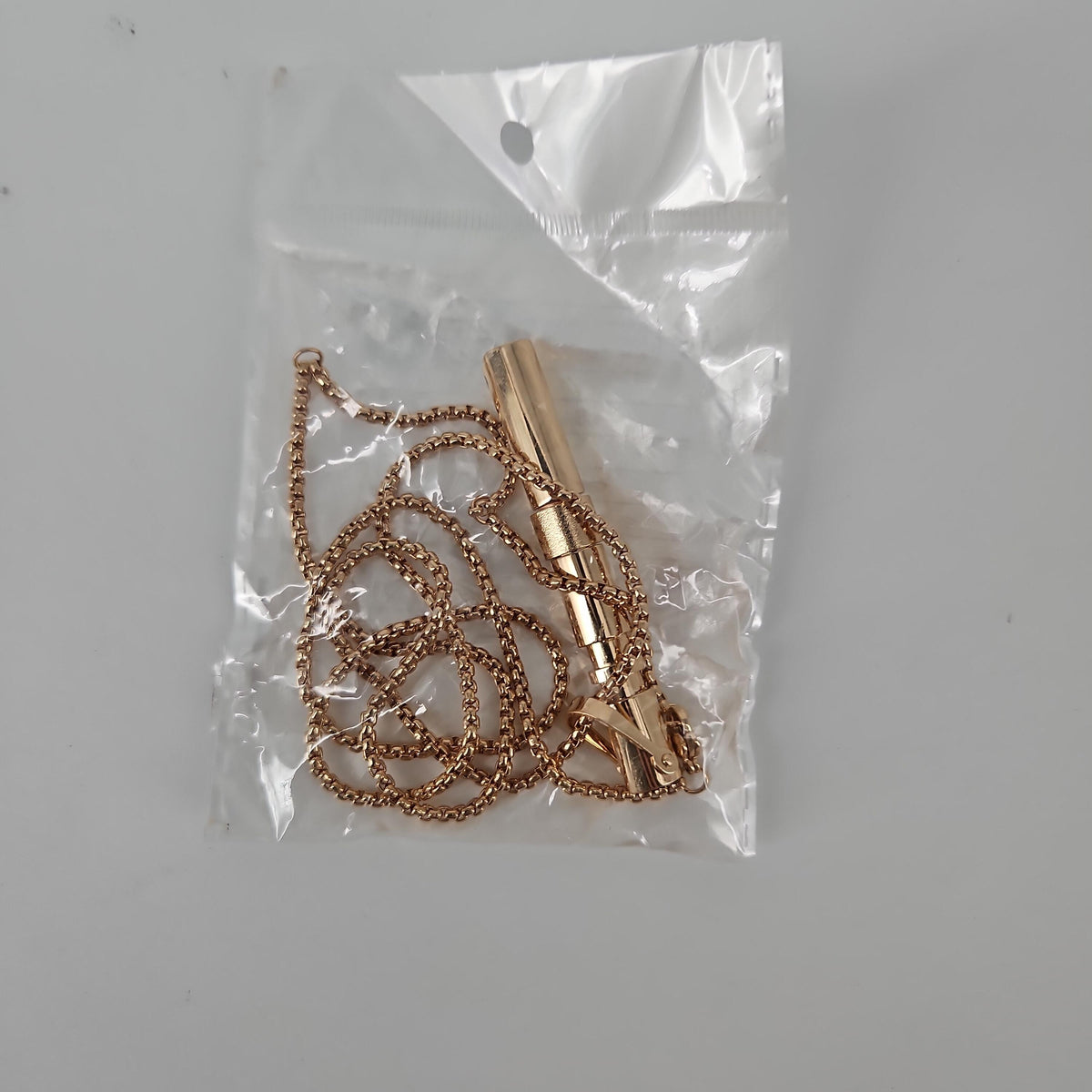 Chain Necklace with Bar-Style Pendant