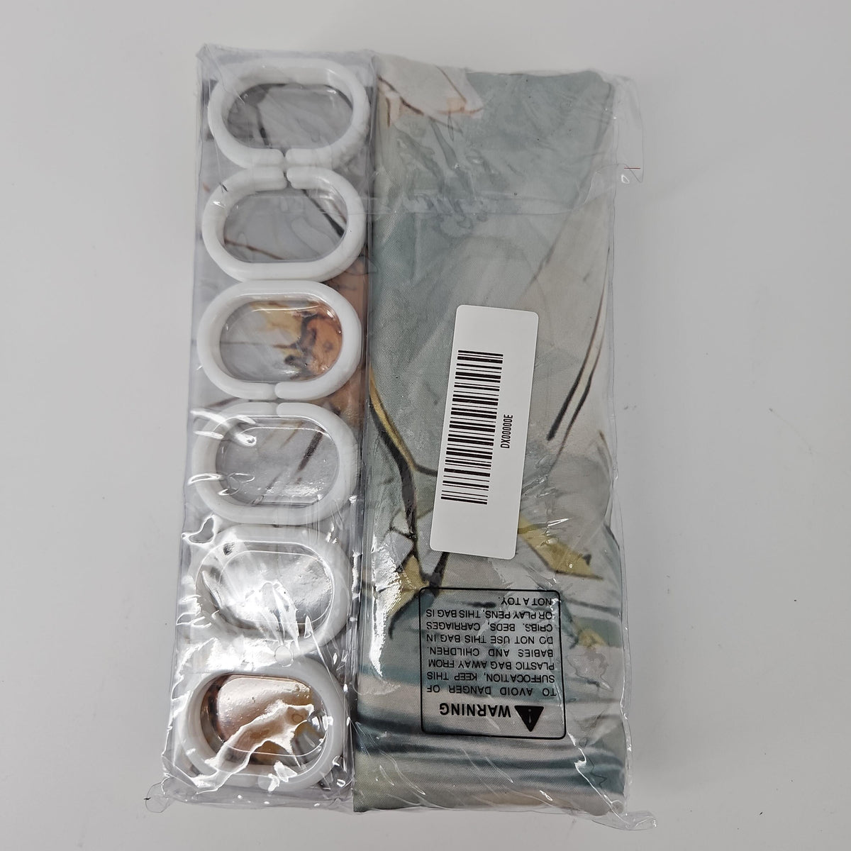 Printed 100% Polyester Shower Curtain with Rings