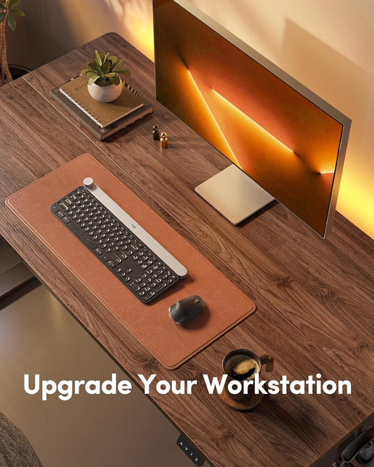 Electric Height Adjustable Standing Desk 55x24 Black Walnut