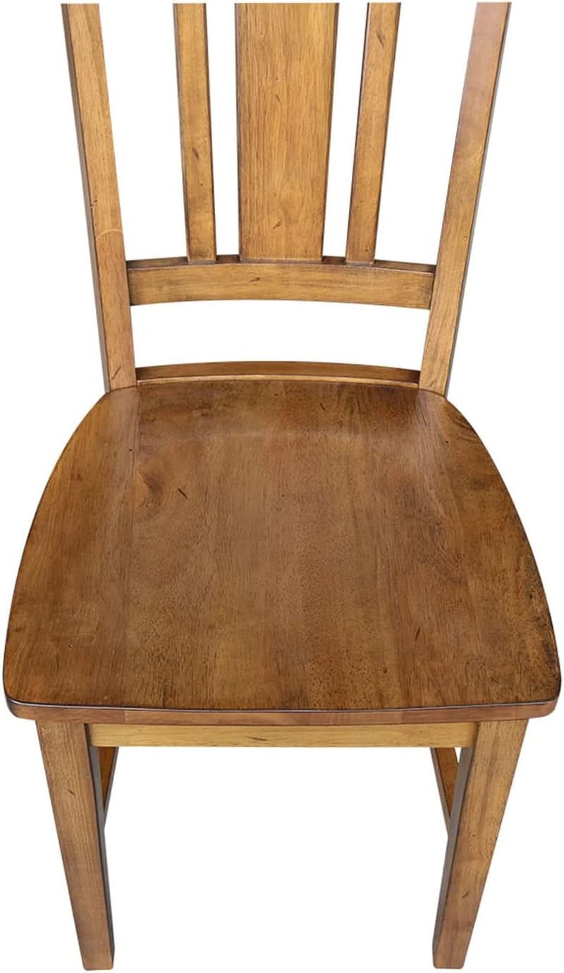 International Concepts San Remo Pecan Parawood Dining Chair