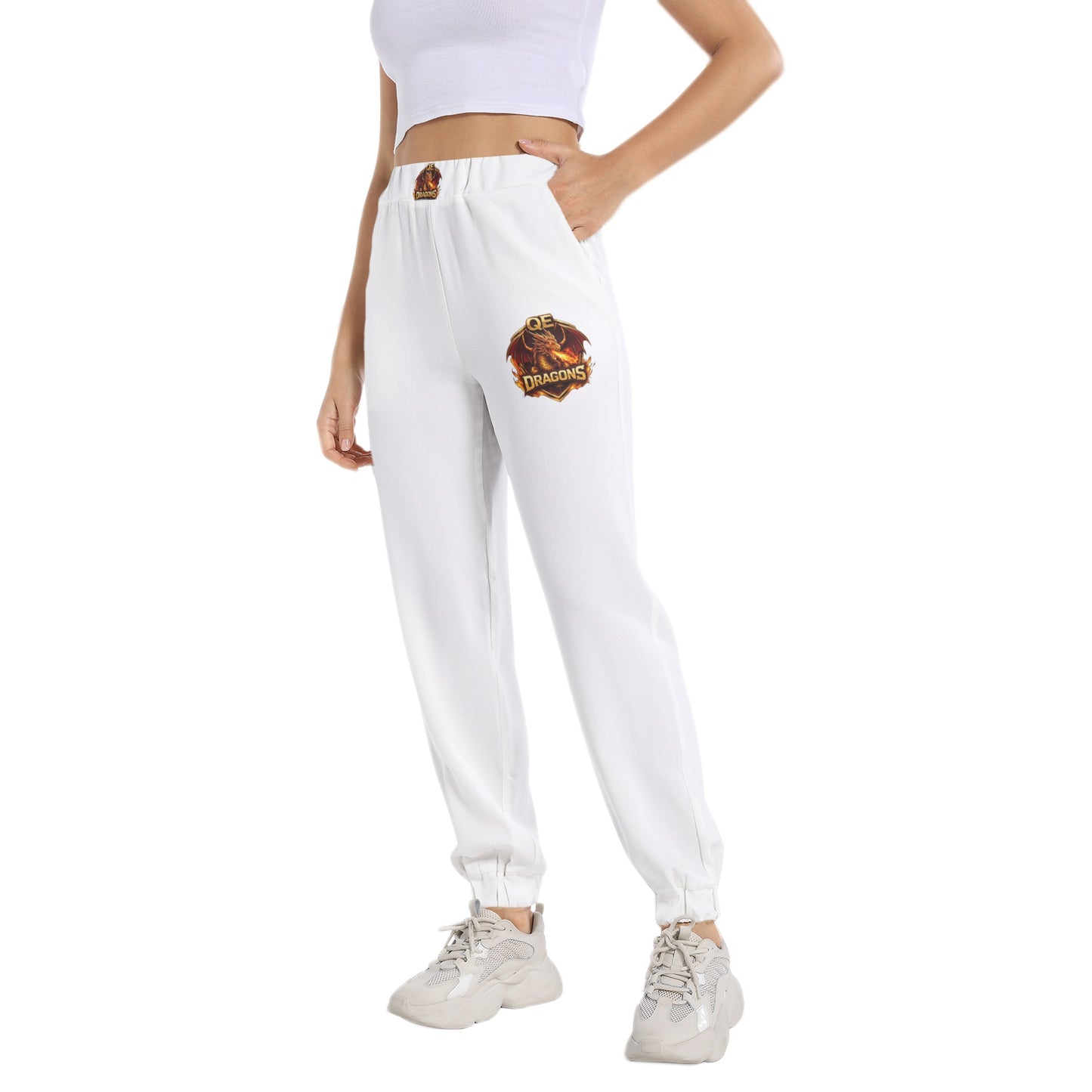 QE Sovereign Women Elastic Waist Tapered Sweatpant