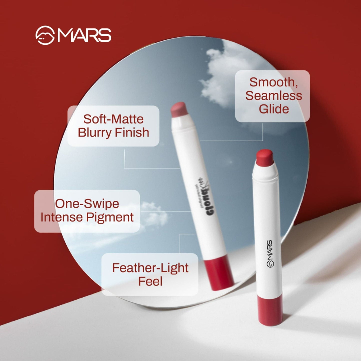 MARS Cosmetics Cloud Kiss Soft - Matte Lip Crayon - 17 Dawn Nude