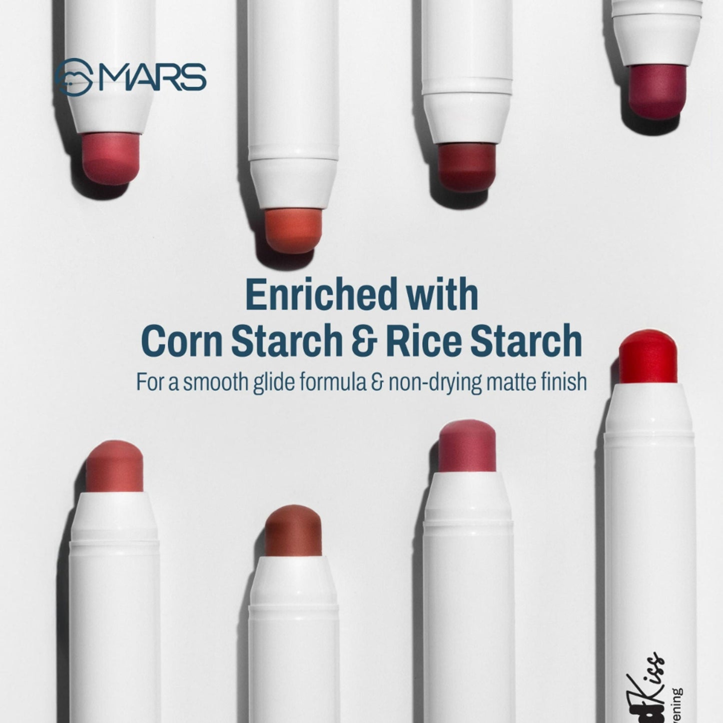 MARS Cosmetics Cloud Kiss Soft - Matte Lip Crayon - 17 Dawn Nude