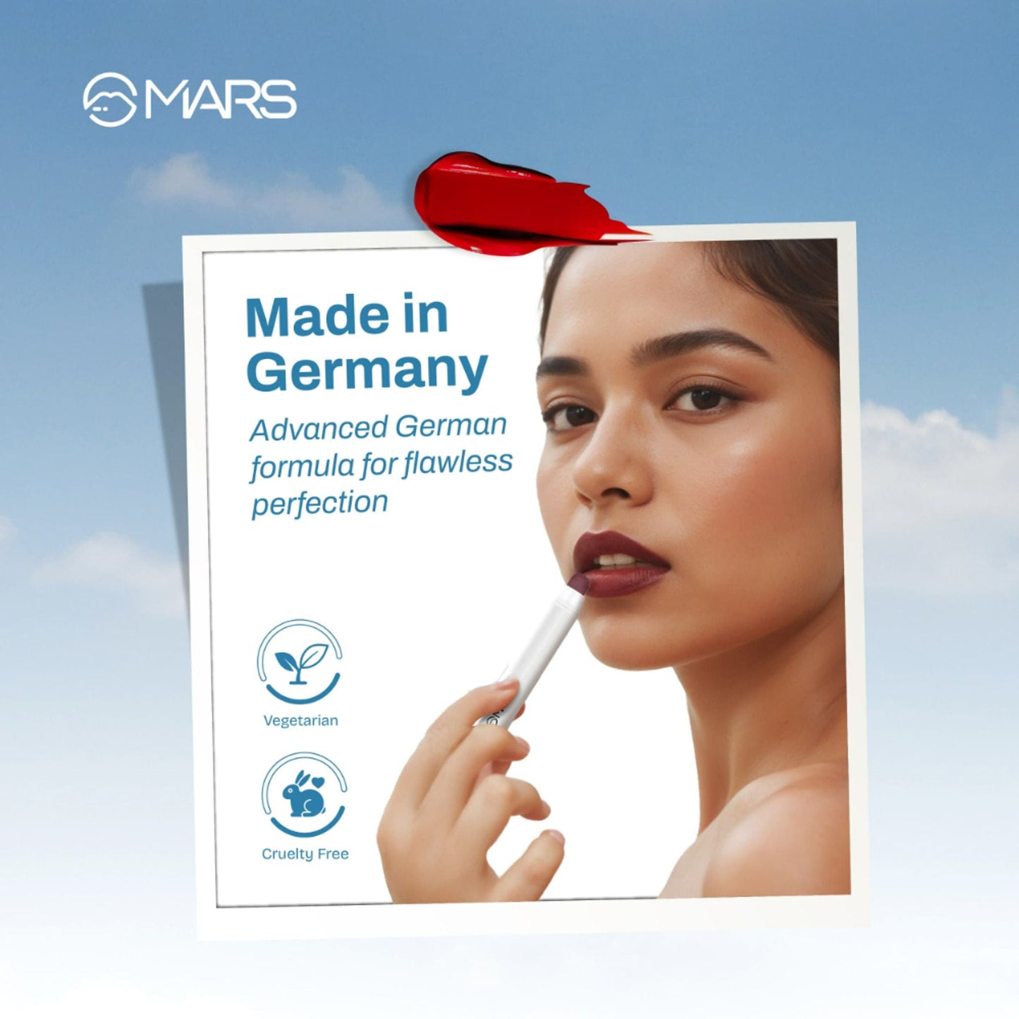 MARS Cosmetics Cloud Kiss Soft - Matte Lip Crayon - 17 Dawn Nude