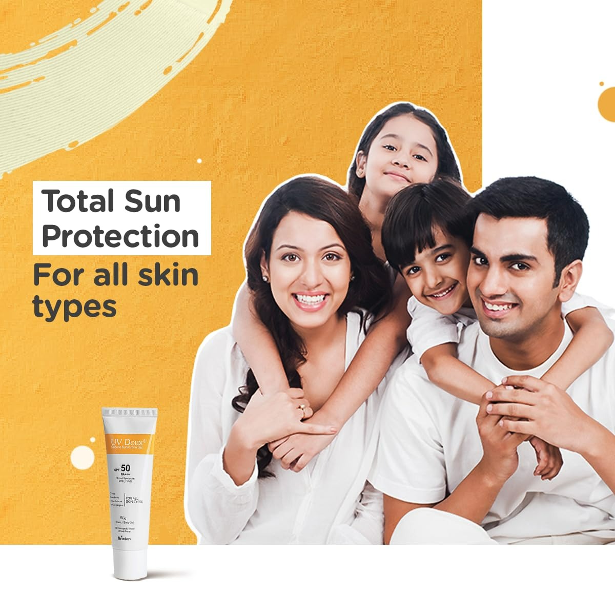 Brinton UV Doux Silicone Sunscreen Gel For Face & Body with SPF 50 PA+++