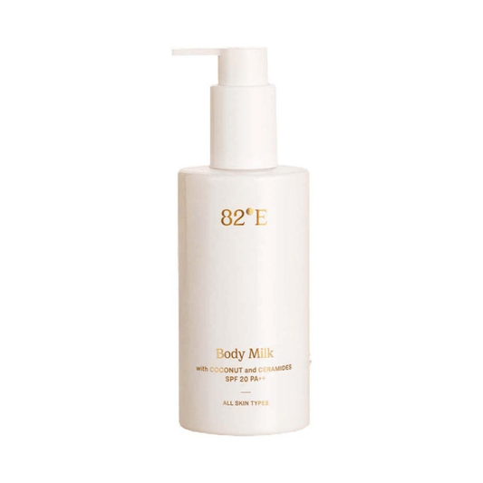 82°E By Deepika Padukone Body Milk Cream, SPF 20 PA++ with Coconut and Ceramides