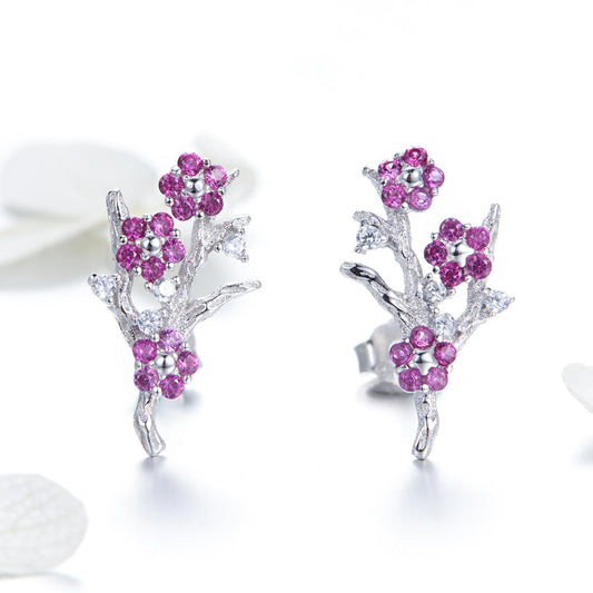 925 Sterling Silver Earrings with Pavé Setting CZ for Women