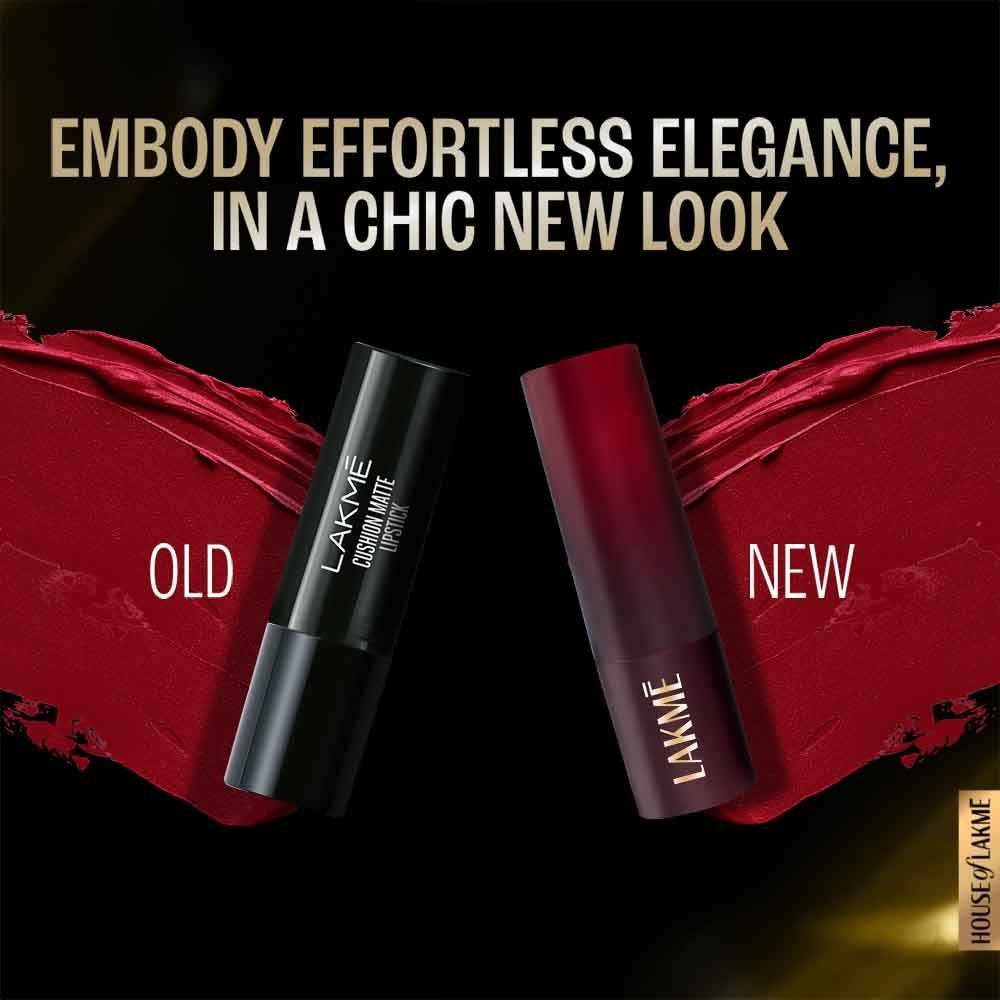 Lakme Cushion Matte Lipstick - Burgundy Bloom