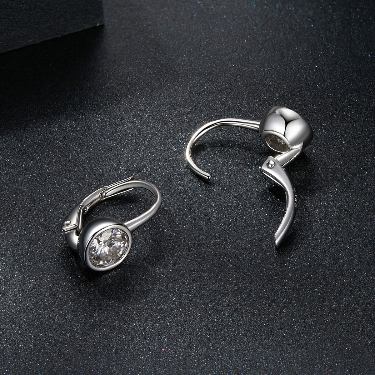 925 Sterling Silver 0.50 Carat Moissanite Earrings for Women