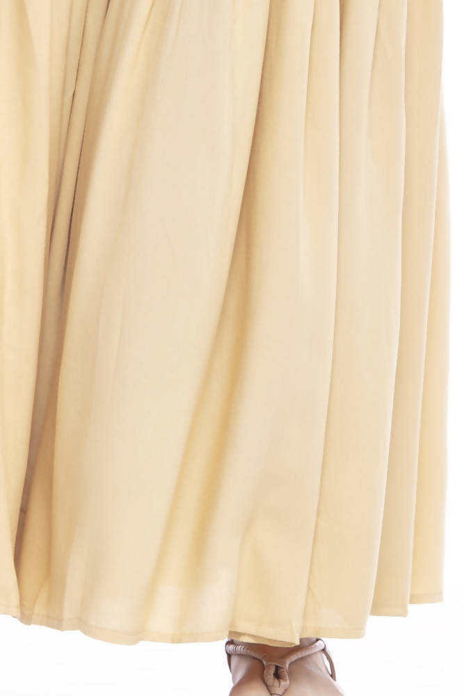 Mominos Fashion Reyon Cotton Golden Palazzo For Girls