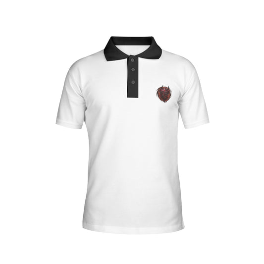 QE Diablo Men's All-Over Print Polo Shirts