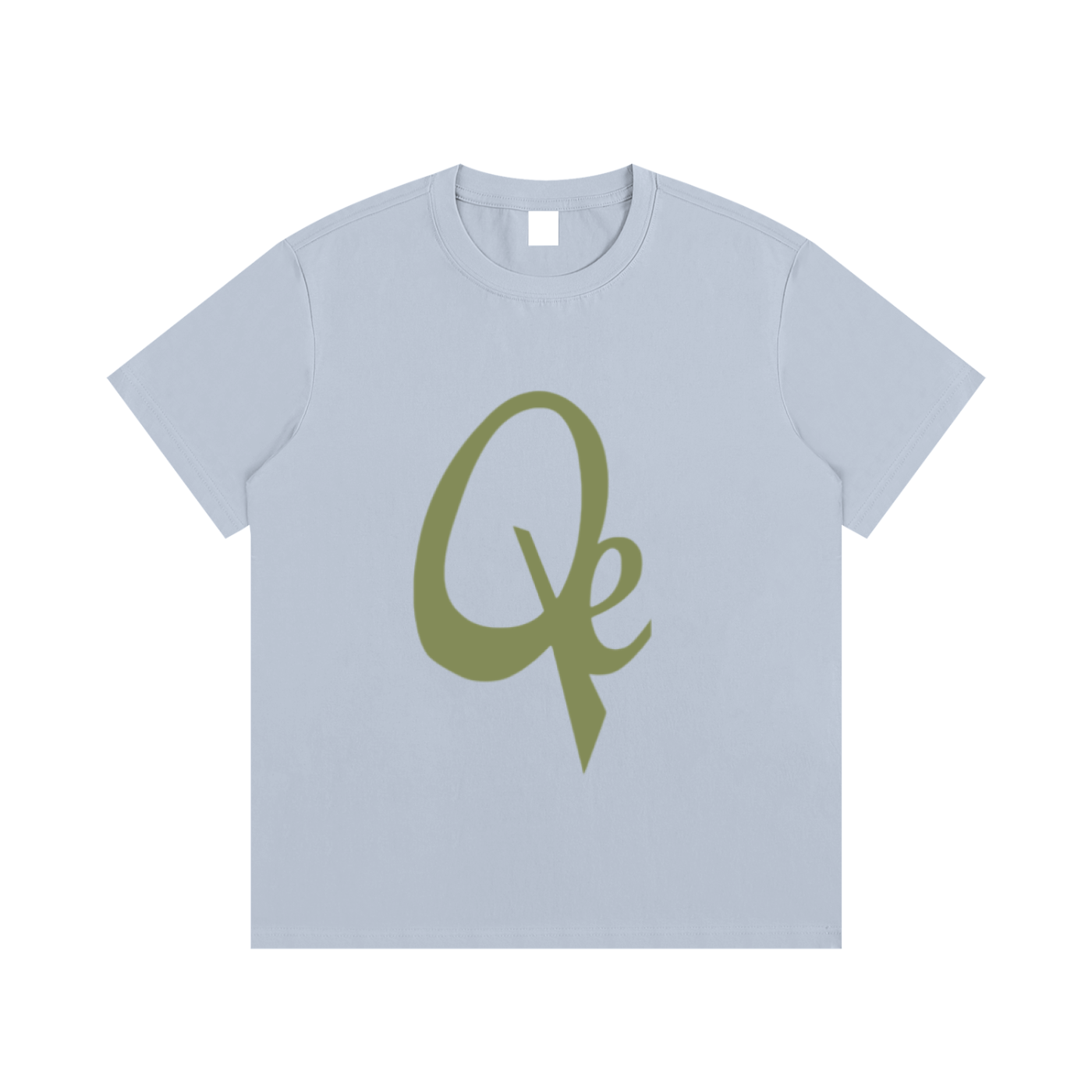 QE Army Green Logo Essential Cotton T-Shirt