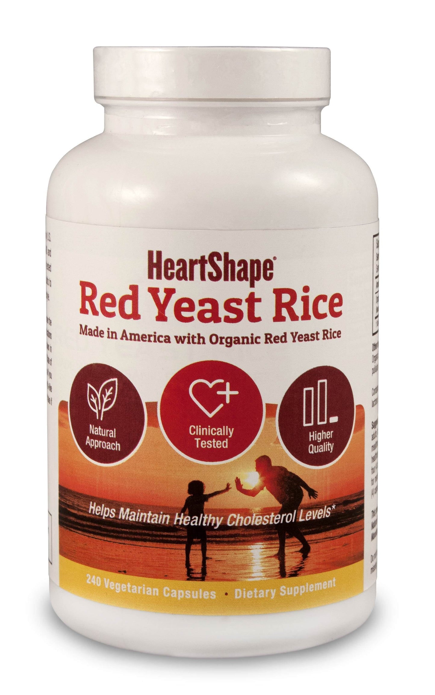 HeartShape Red Yeast Rice, 240 Count