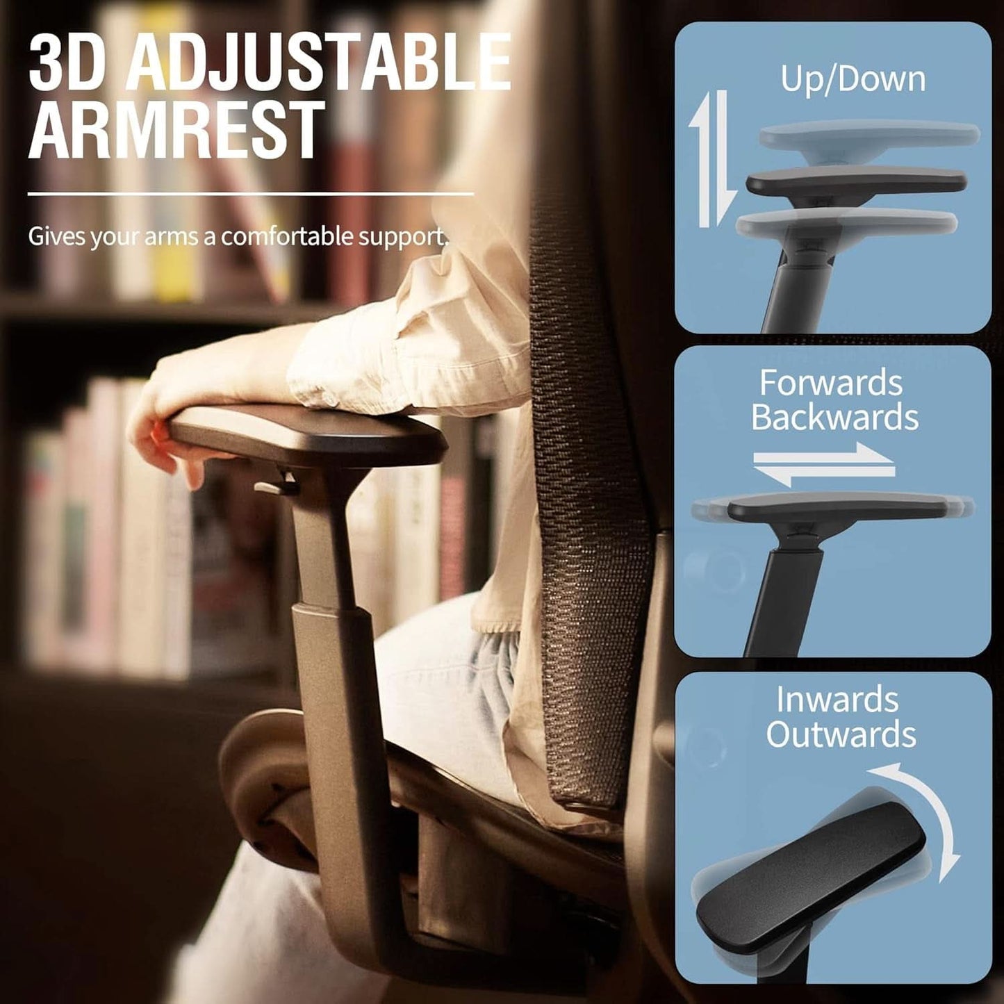 Ergonomic Mesh Office Chair With Adjustable Lumbar Support