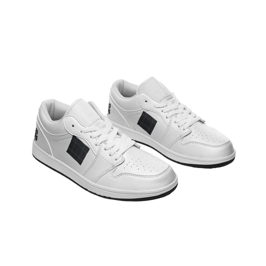 QE Plaid Walker Unisex Low Top Leather Sneakers