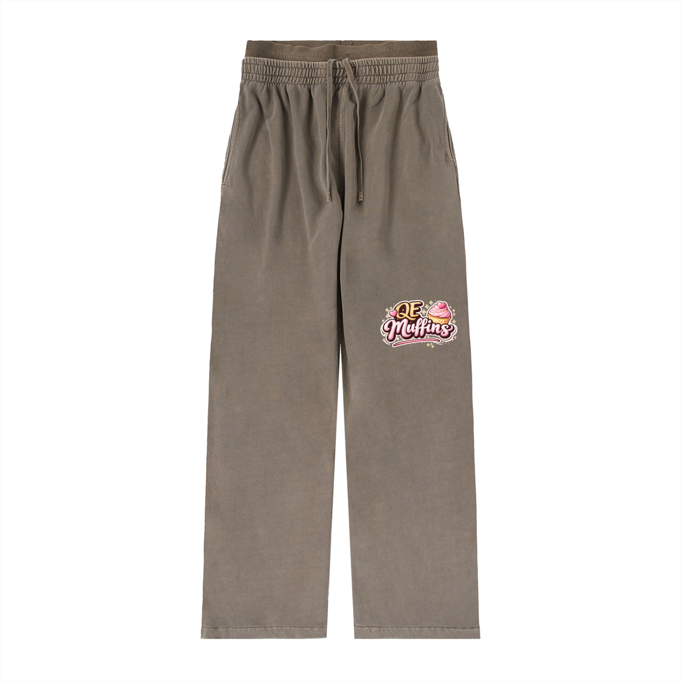 QE Muffins Vintage Washed Waist Pants