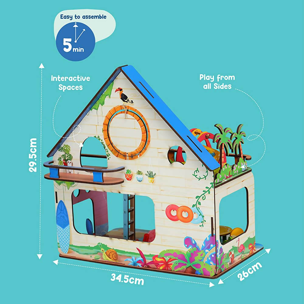 Webby Beach Villa The Weekend Escape All Side Play Doll House
