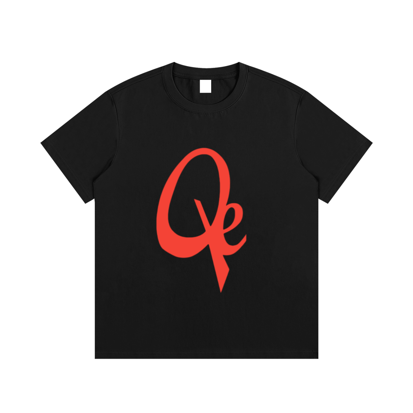 QE Orange Logo Essential Cotton T-Shirt