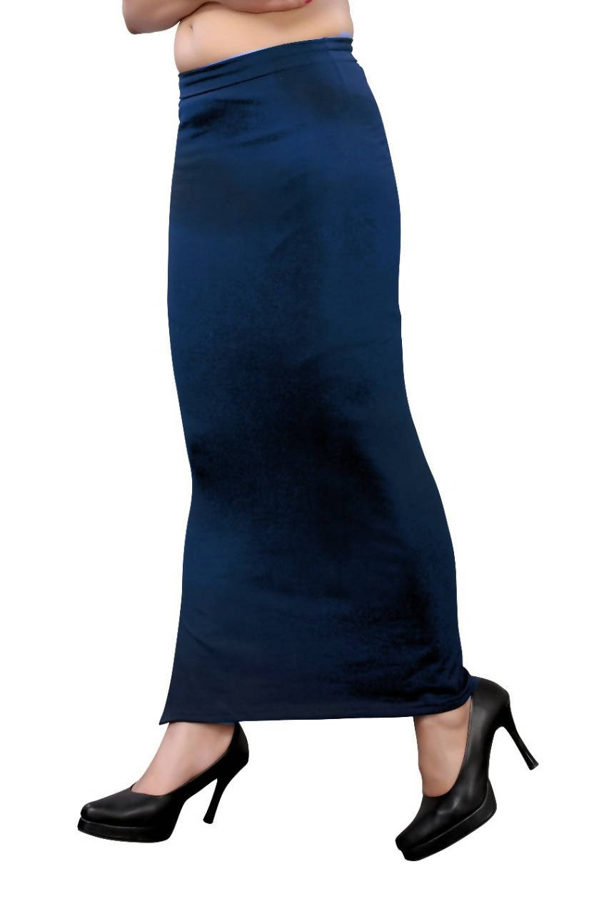 Vamika Navy Blue Cotton Lycra Petticoat