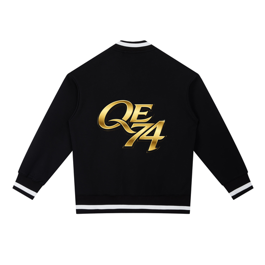 QE 74 Contrast Piping Zip Bomber Jacket