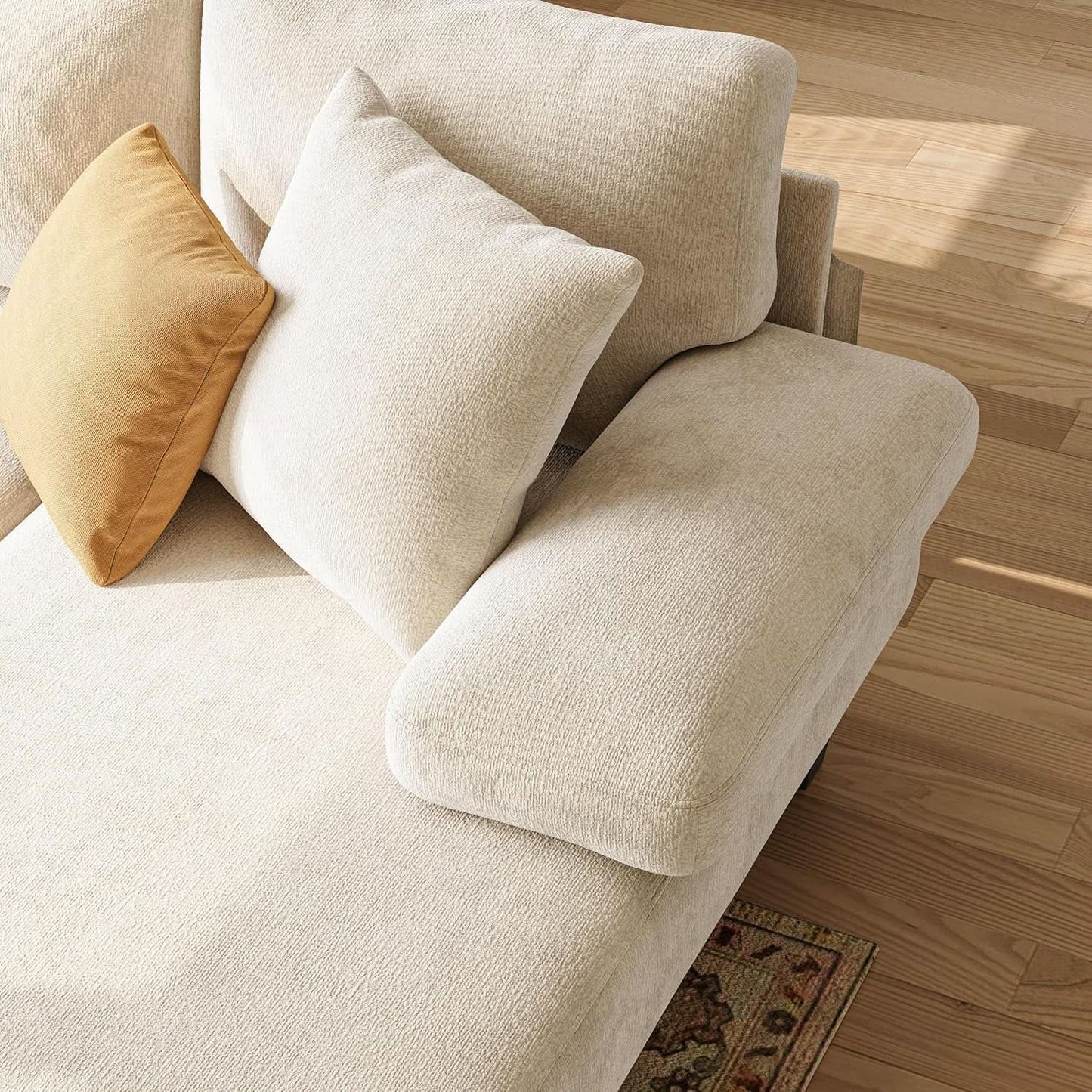 Sleeper Sofa Bed 112Inches PullOut LivingRoom Comfort