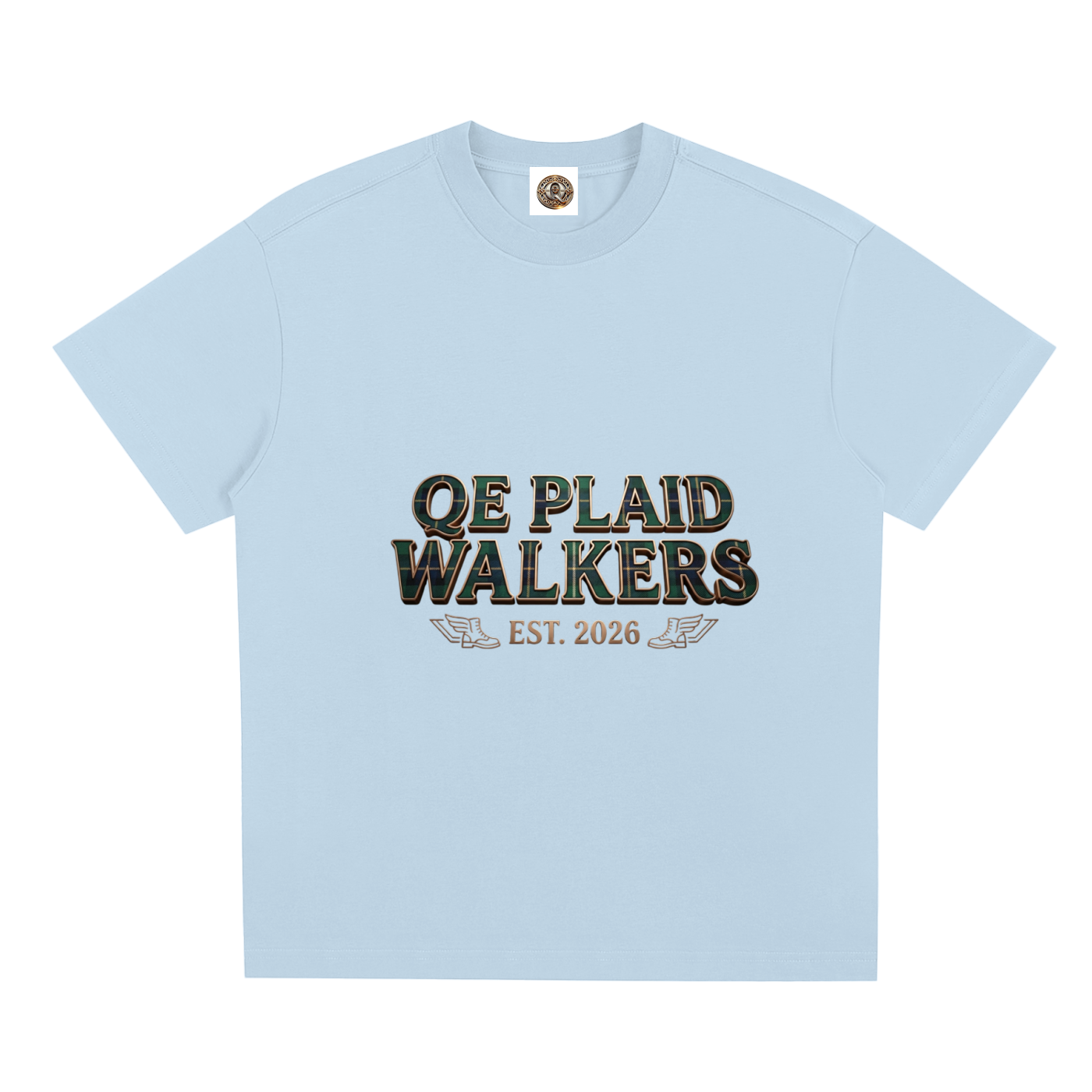 QE Plaid Walkers Quick-Dry Cooling T-Shirt