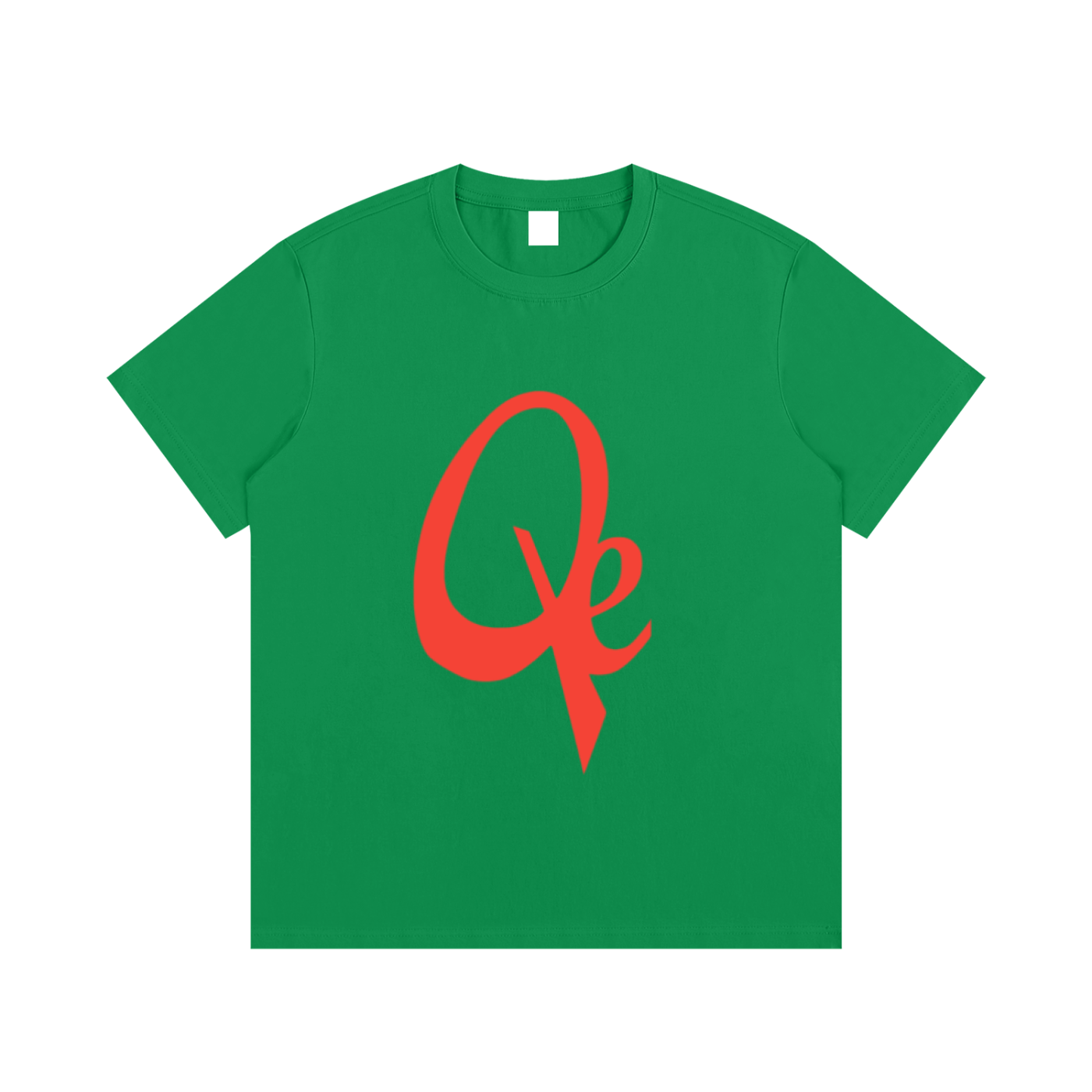 QE Orange Logo Essential Cotton T-Shirt