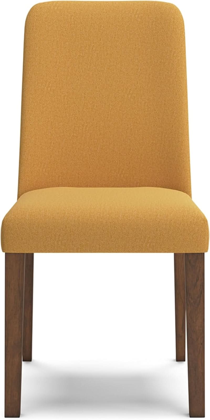 Lyncott Upholstered Dining Chair Yellow And Brown Foam Cushion