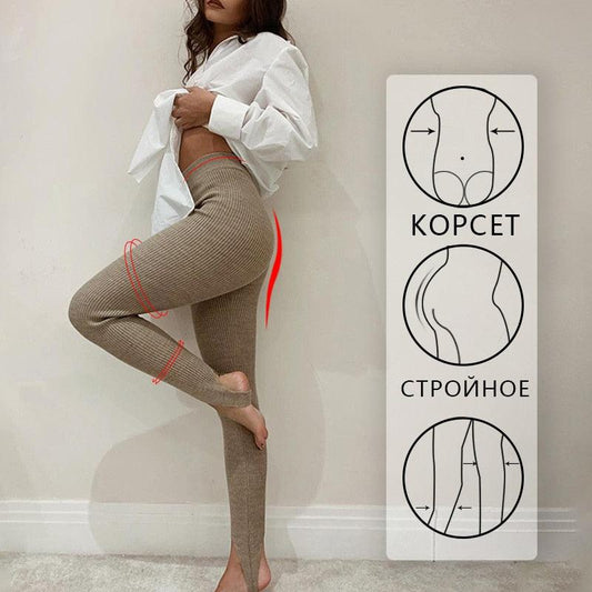 Elegant High Waist Cotton Fitness Basic Pants Casual Spring New Female Skinny Leggings Women Seamless Fitness Leggings Women Seamless Push Up Leggings Workout Pants Breathable Pants