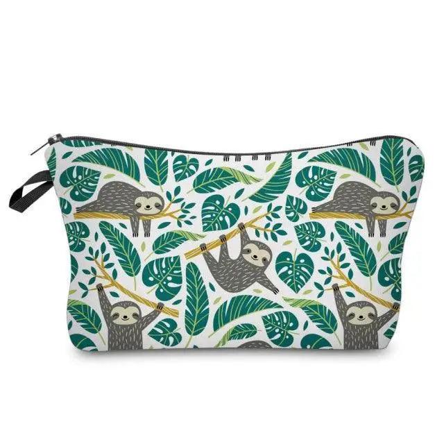 Elegant Multicolor Printed Large Capacity Pencil Case For Students Cute Cartoon Theme Stationary Cosmetic Bag