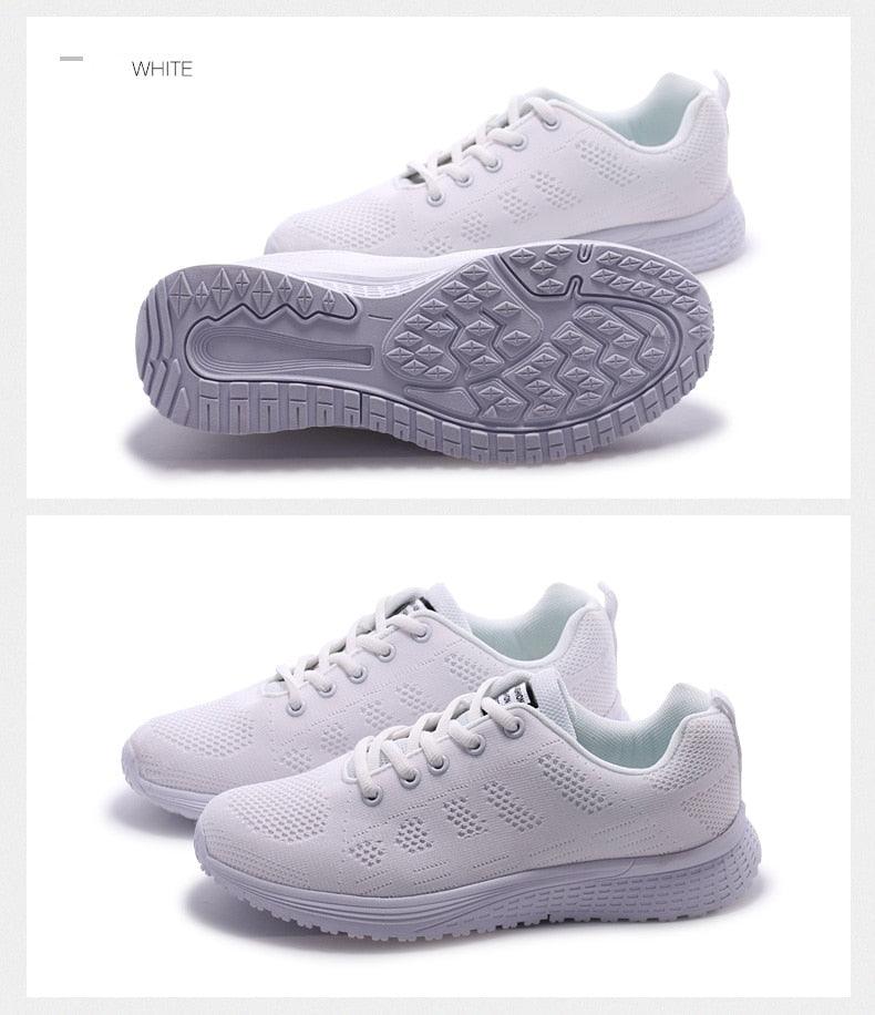 Elegant Sport Women's Summer Lace-Up Mesh Light Breathable Mesh Athletic Sneakers