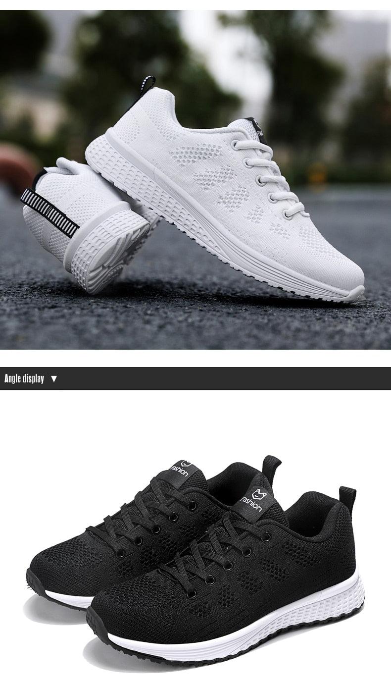 Elegant Sport Women's Summer Lace-Up Mesh Light Breathable Mesh Athletic Sneakers