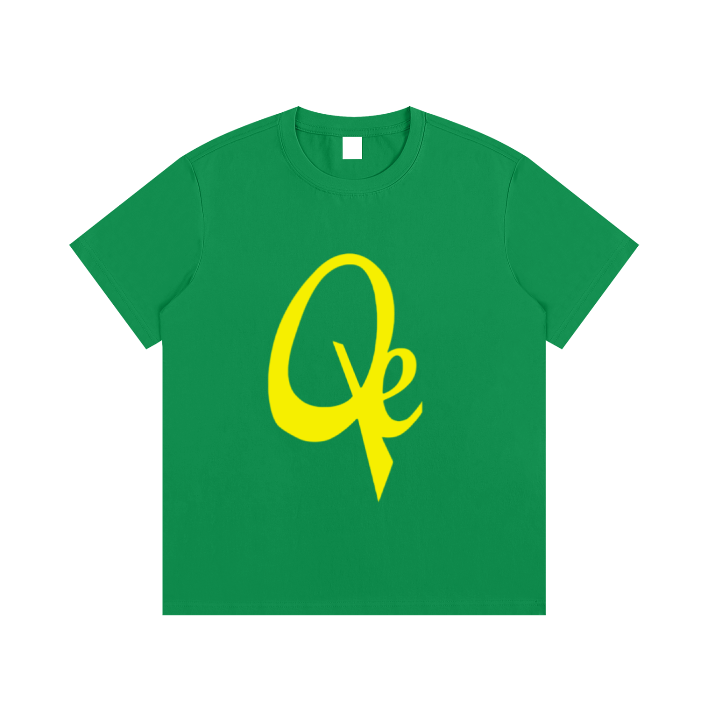 QE Yellow Logo Essential Cotton T-Shirt