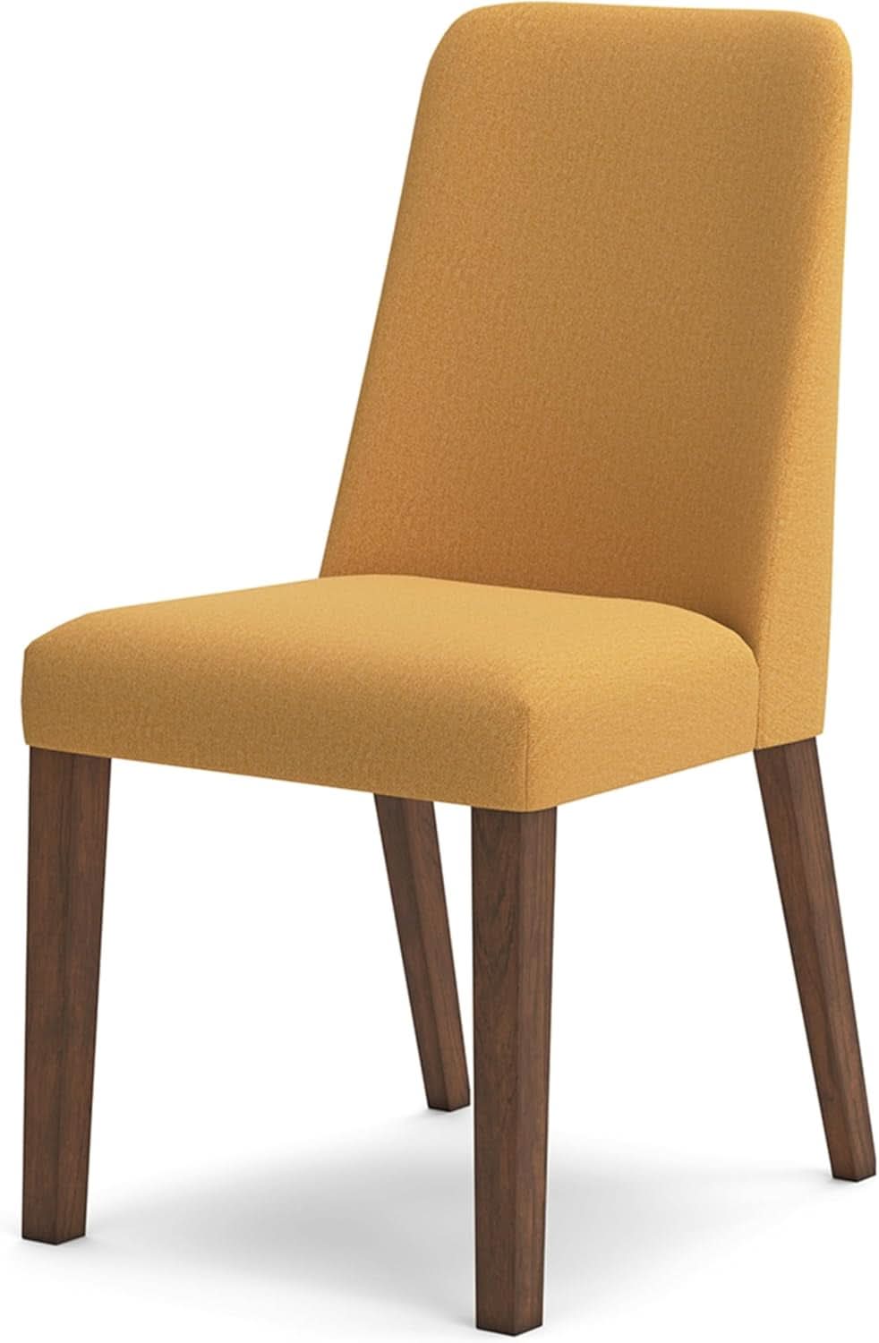 Lyncott Upholstered Dining Chair Yellow And Brown Foam Cushion