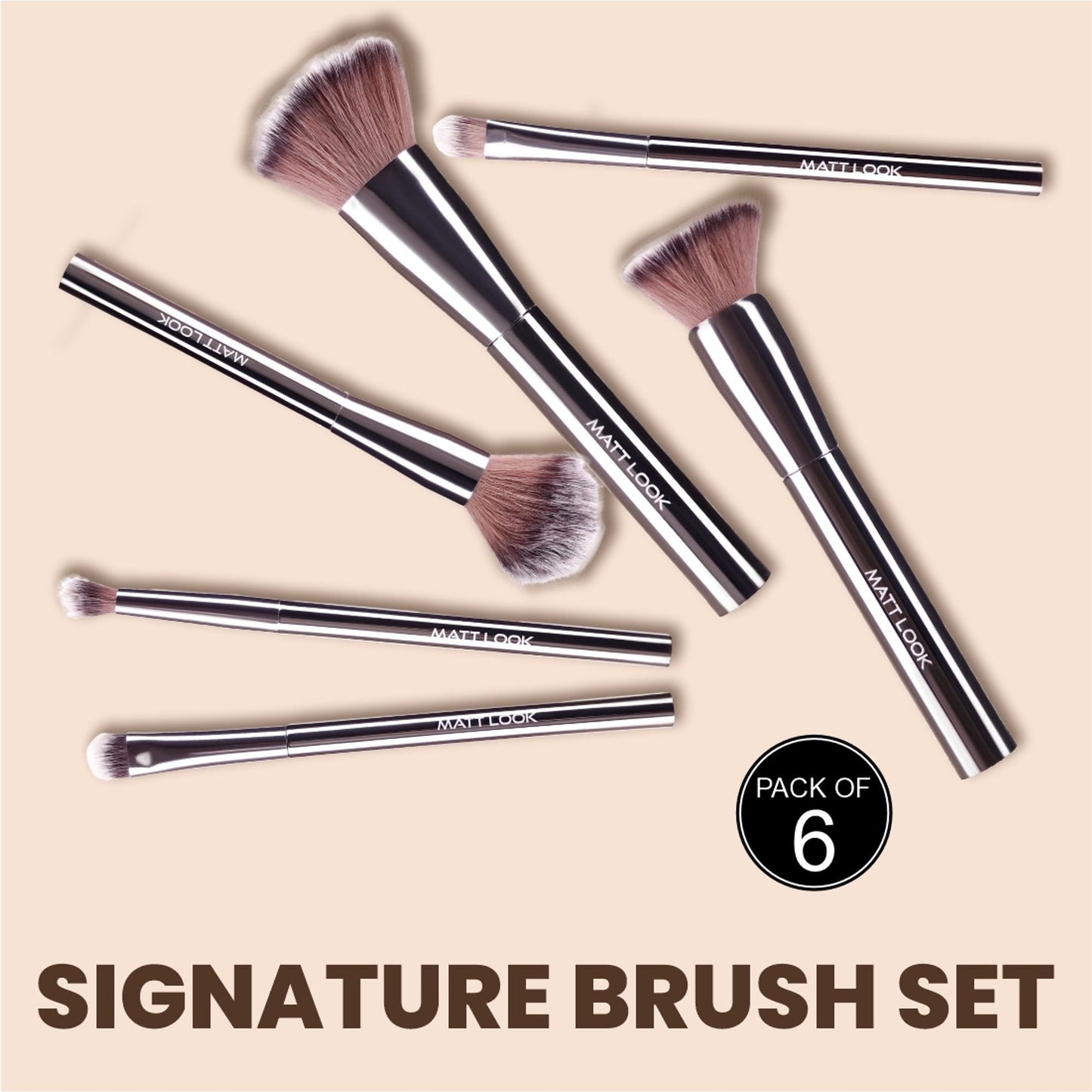 Matt Look Professional Signature Brush - Set of 6