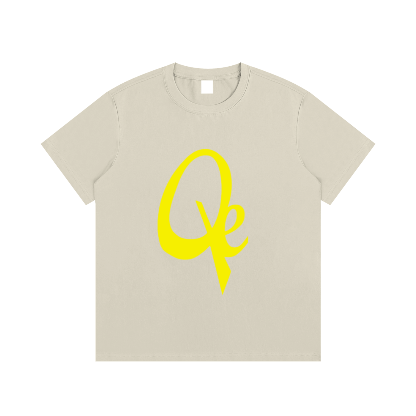 QE Yellow Logo Essential Cotton T-Shirt