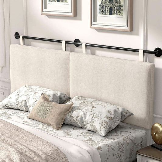 Adjustable Wall Mounted King Size Headboard with Tufting