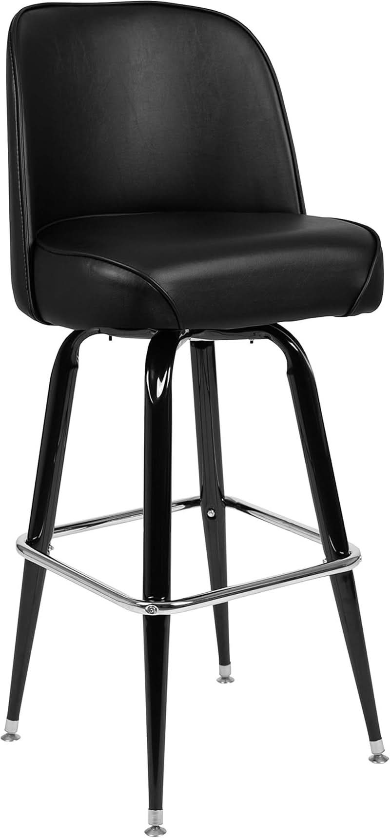 Swivel Bucket Seat Metal Barstools for Stylish Dining