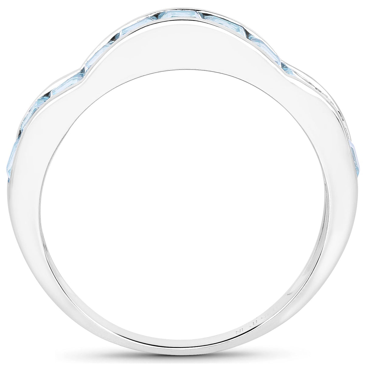 2.25 Carat Genuine Blue Topaz .925 Sterling Silver Ring