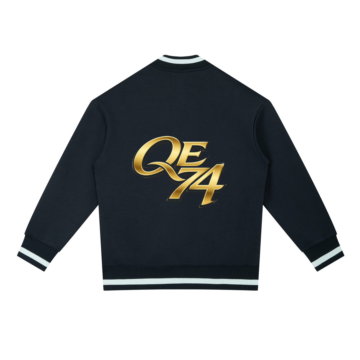 QE 74 Contrast Piping Zip Bomber Jacket