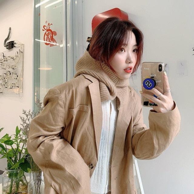 Fashion Balaclava Shawl Women Winter Hat