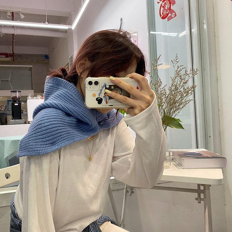Fashion Balaclava Shawl Women Winter Hat