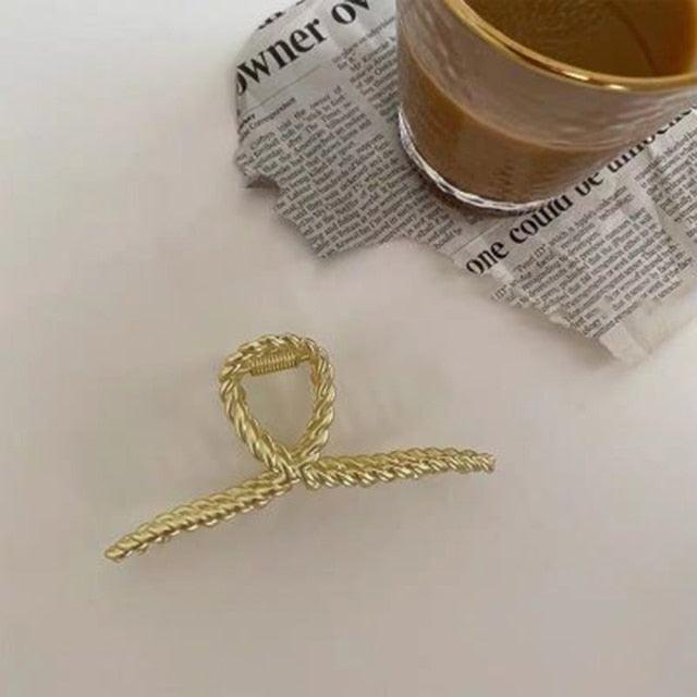 Fashion INS Hair Claws Hair Crab Clamp Hairgrip Matte Metal Hair Clip Claw Large Size INS Hair Claws Gorgeous Hair Accessories For Women