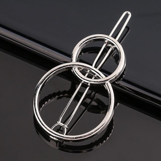Fashion Pearl Hair Clip Women Girls Elegant Design Triangular Star Round Hairpin Barrette Hair Pins Ponytail Gorgeous Hair Accessories For Women