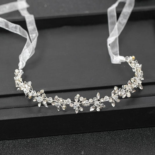 Fashion Silver Color Headbands For Handmade Crystal Rhinestone Tiaras Hairbands Wedding Gorgeous Hair Accessories For Women